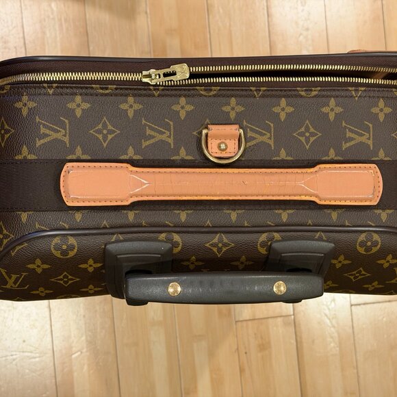 Louis Vuitton Pegase 55 Monogram Rolling Suitcase Carry-On โ Authentic - Picture 6 of 16